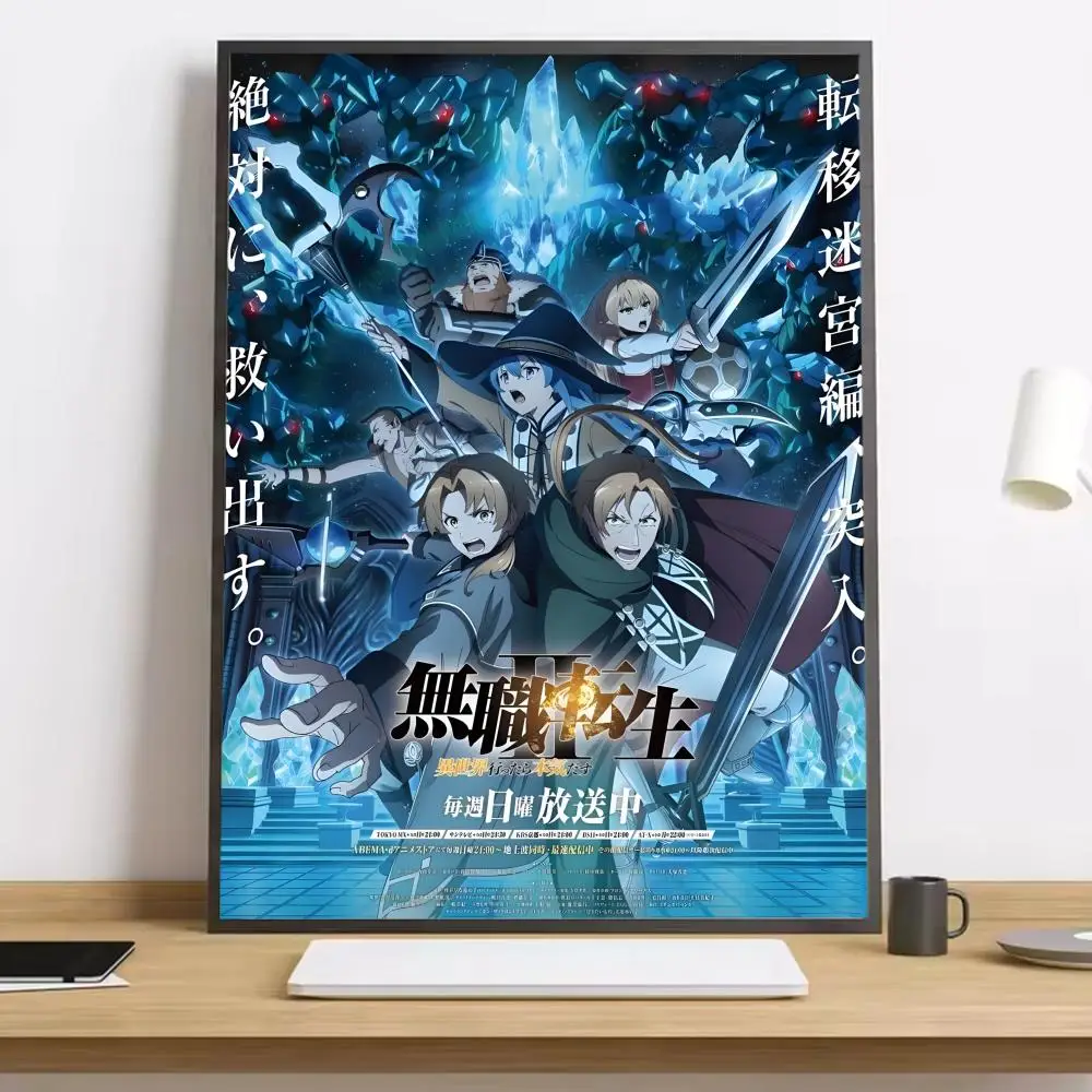 Mushoku Tensei Jobless Reincarnation Malerei Kalligraphie HD-Leinwandposter Wohnzimmer Schlafzimmer Bar ästhetische Dekoration – Detail 7