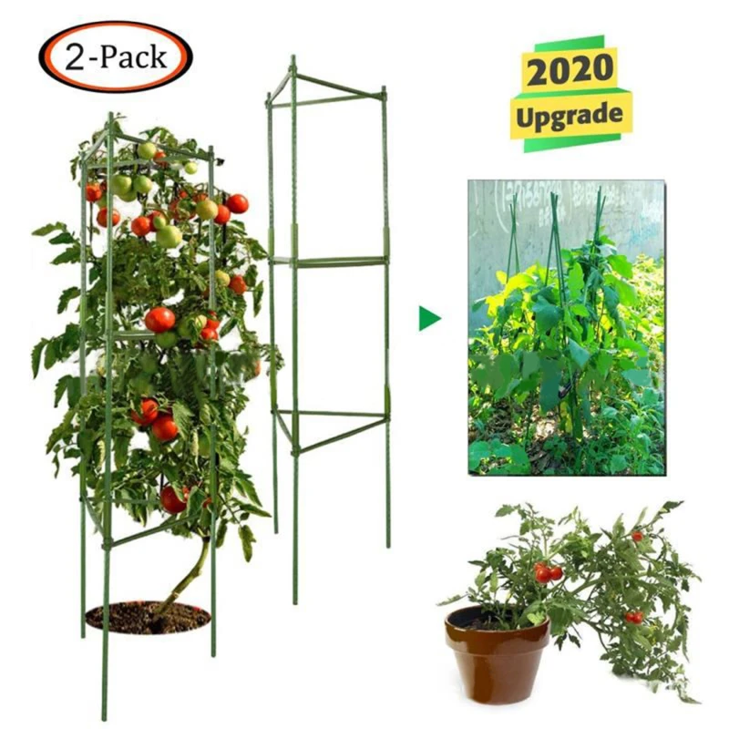 

40cm Climbing Vine Rack Plant Potted Support Frame Plastic Coated Steel Flower Vegetables Decorative Trellis Bracket 1Pc