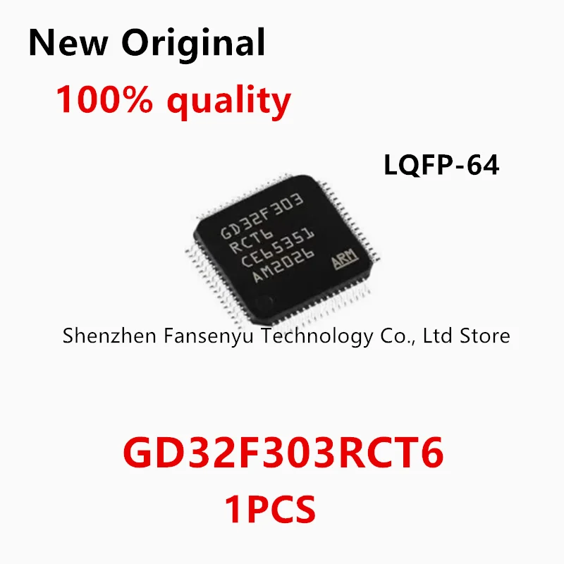 

GD32F303RCT6 GD GD32 GD32F303 GD32F303R GD32F303RC GD32F New Original IC Chip LQFP-64