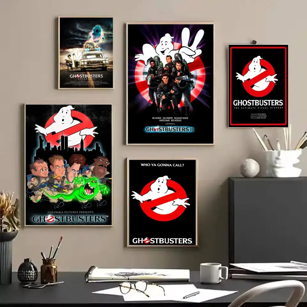 الفيلم الكلاسيكي G_GhostbusterS HD قماش الكتان المشارك جدار الفن يطبع لغرفة المعيشة غرفة نوم مكتب هدية تزيين المنزل