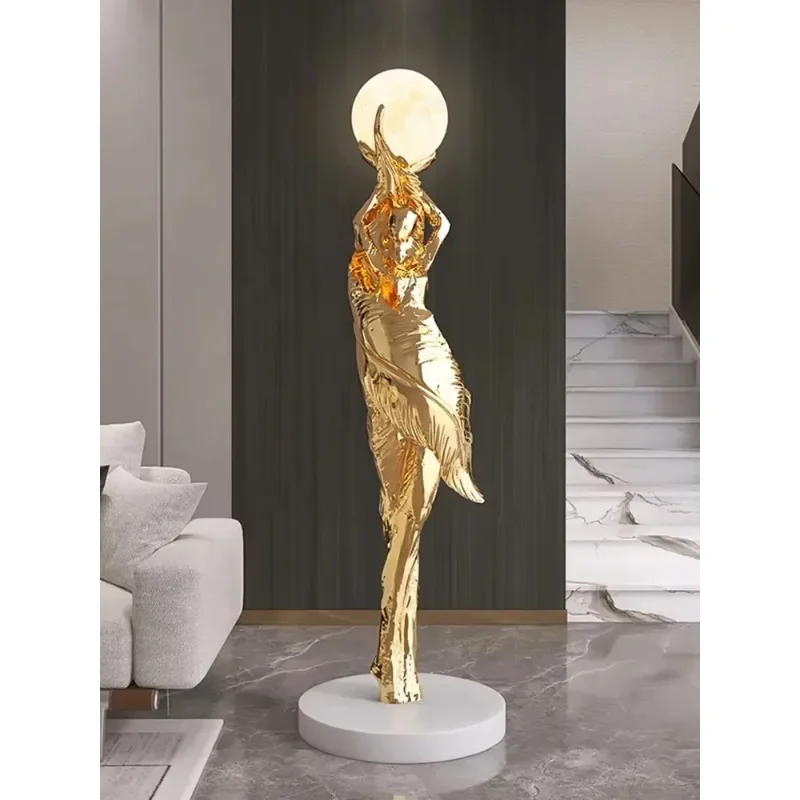 

Modern Art Floor Lamp Home Decoration Lights Living Room Bedroom Humanoid Atmosphere Lamps Couch High-End Sculpture LED Lighting