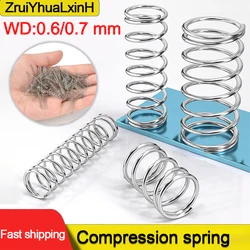 304 Stainless Steel Compression Spring, Y-shaped Shock Absorption Return Spring, Wire Diameter 0.6mm/0.7mm, 10Pcs, Customizable