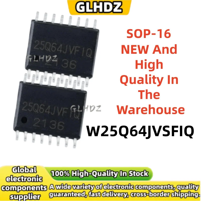10PCS-50PCS W25Q64JVSFIQ NEW And High Quality In The Warehouse SOP-16