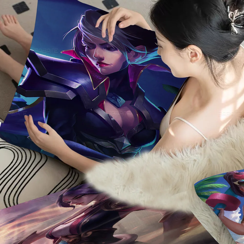 League Of Legends Fiora Laurent Pillow Gift Home Office Decoration Bedroom Sofa Car Cushion Cover Case 45x45