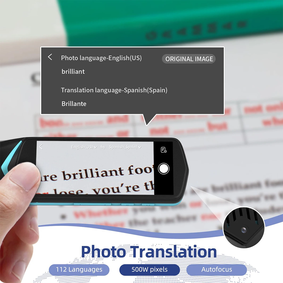 NEWYES 4 Pro Smart Voice Scan Translator Pen MultifunctionTranslation Real Time 121 Languages Translator Business Dictionary Pen