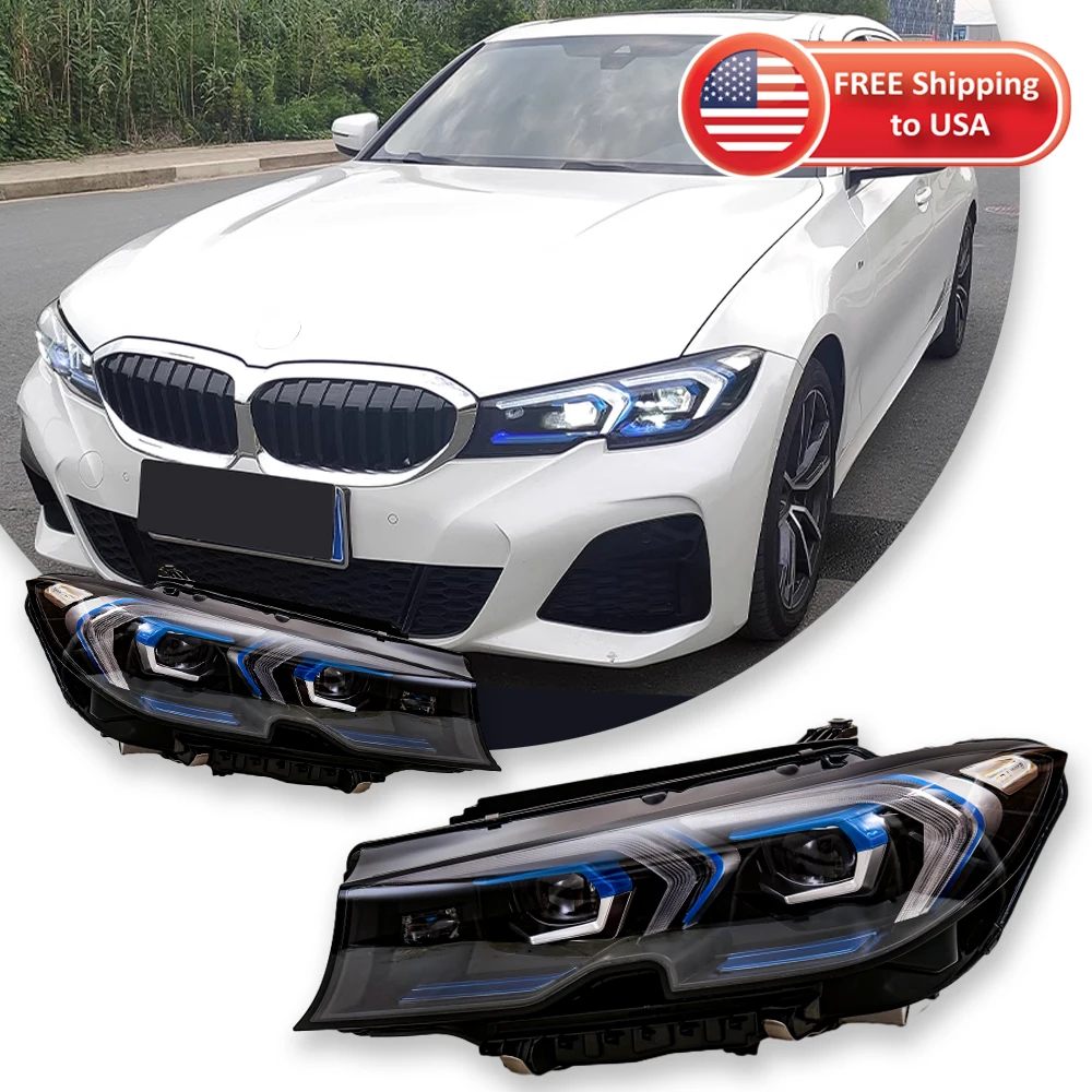 TYPY Luci Auto Per BMW Serie 3 G20 Fari G28 2019-2022 LED Proiettore lampada frontale Luce di marcia diurna Accessori Auto