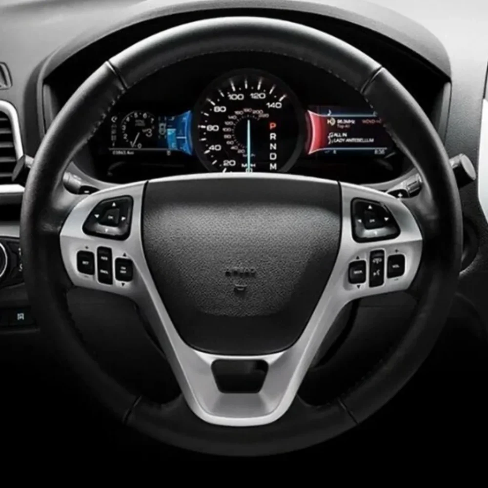 

Black Car Steering Wheel Cover DIY Microfiber Leather For Ford Explorer SUV Edge 4dr SUV Taurus SHO Sedan Auto Accessories