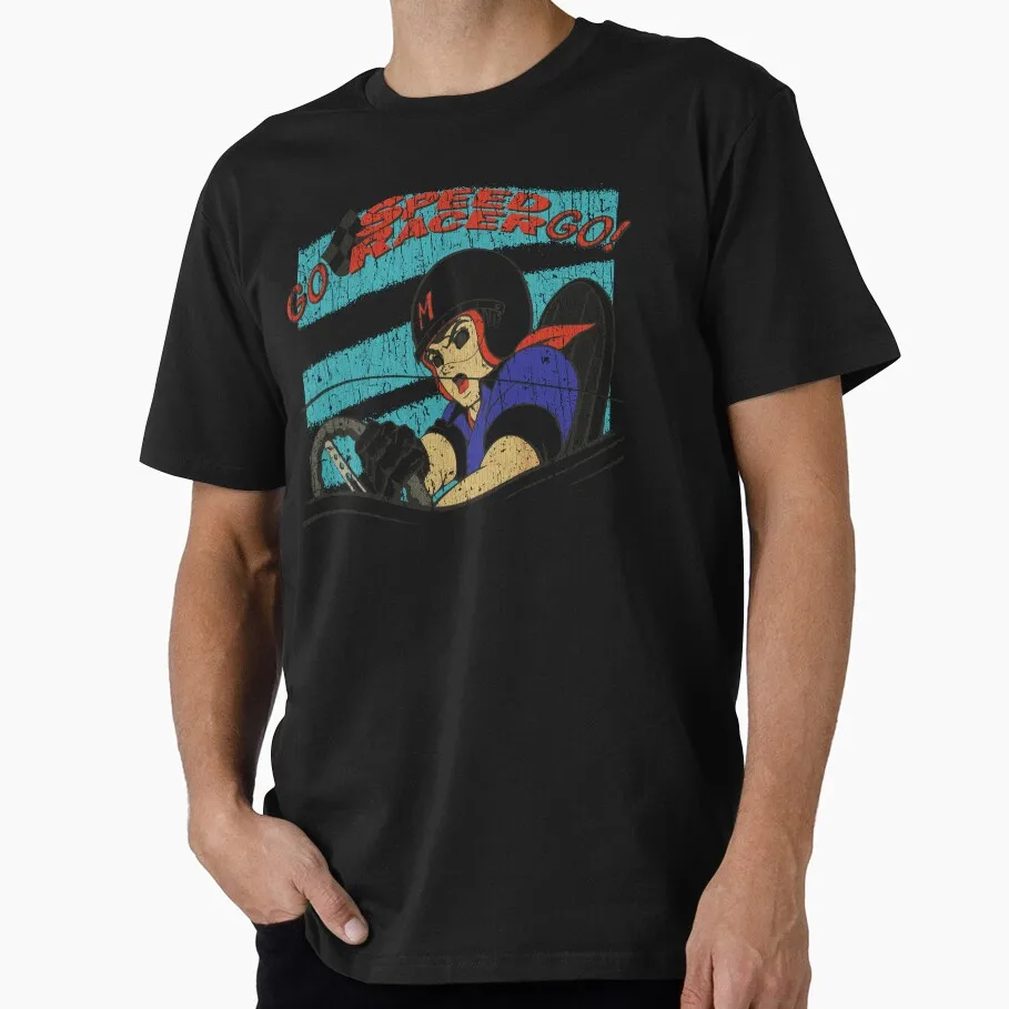 Speed Racer Classic 1966 Anime t Shirt Vintage Cartoon Mach 5 GOGOGO Graphic Tees Y2k Clothes All size tops S-6XL