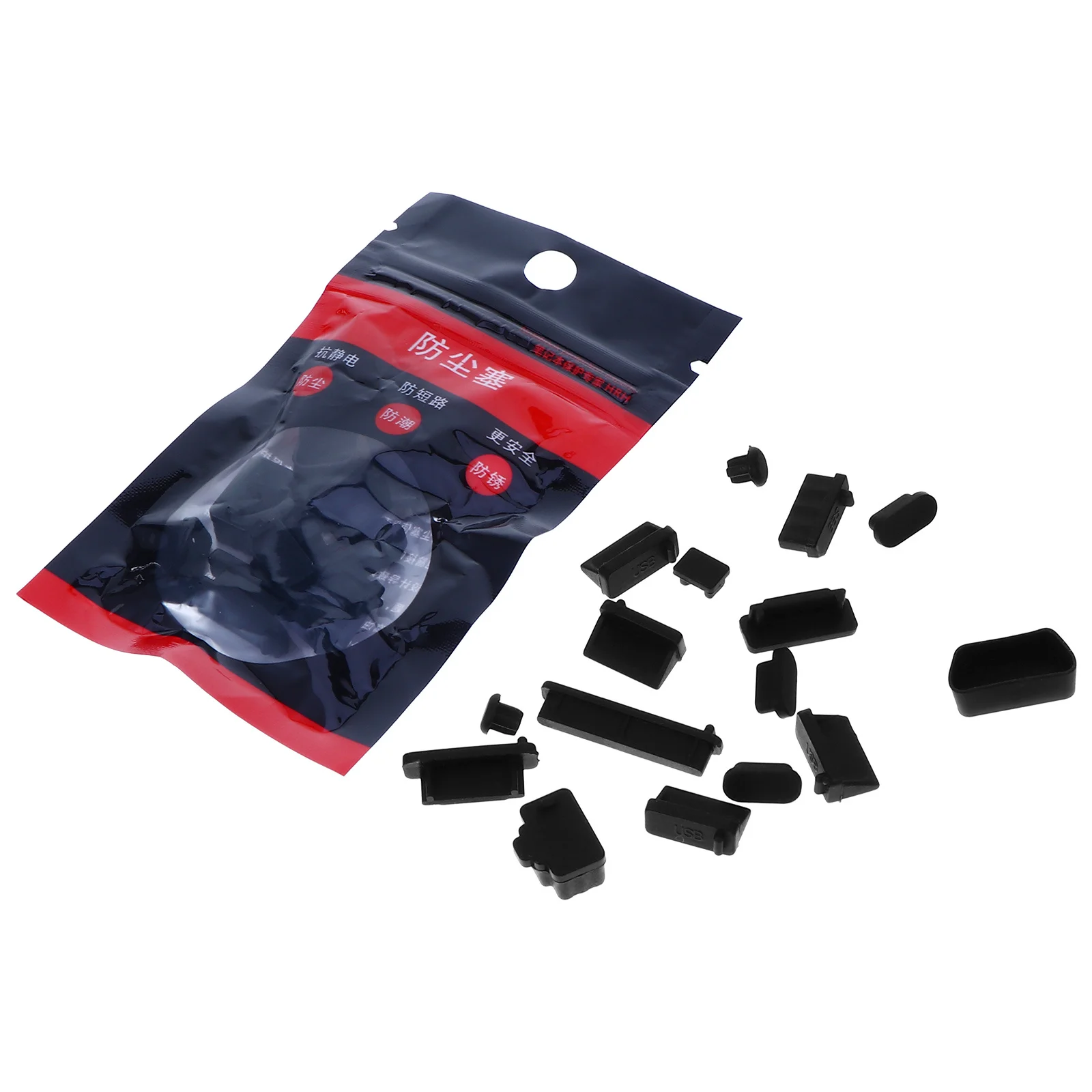 

160Pcs Connection Port Plugs for Laptop Heavy Duty Silicone Dustproof Covers Protect Against Liquids Sand Fluff Wear Resistance
