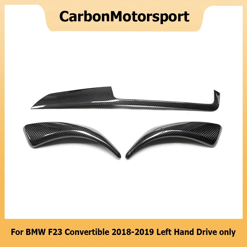 Add on Style Real Carbon Fiber Interior Trim Covers for BMW 2 Series F23 2Door Convertible 2018 2019 Left Hand Drive Only 3PCS