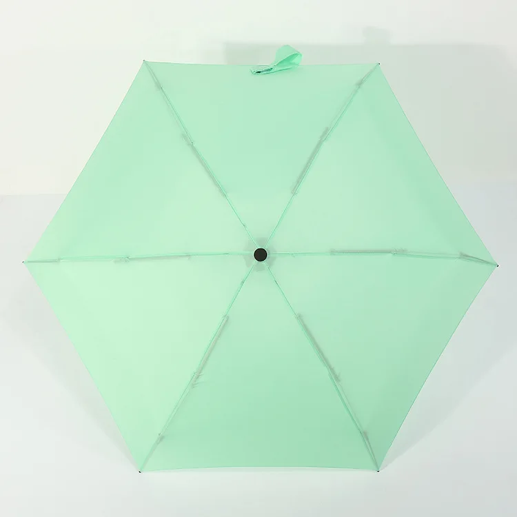 1Pc Mini Sun Umbrella Pocket Convenient  Rain Umbrella Vinyl Folding UV Ultraviolet Protection Sun Shade Pocket Parasol Capsule