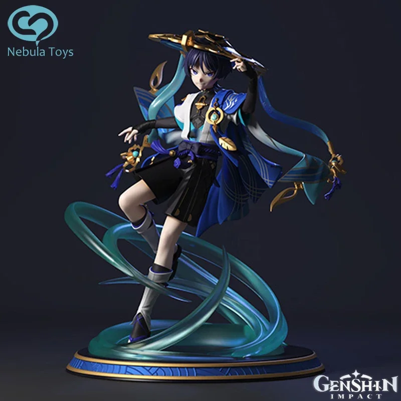 

24cm Genshin Impact figures Wanderer Figures Gk Action Figurine Pvc Statue Model Doll For Kids Decoration Collectible Toys Gifts