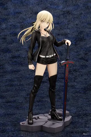 24CM Anime destin/Grand ordre Altria Pendragon 1/7 sabre Figure debout épée modèle jouet cadeau Collection figurine PVC