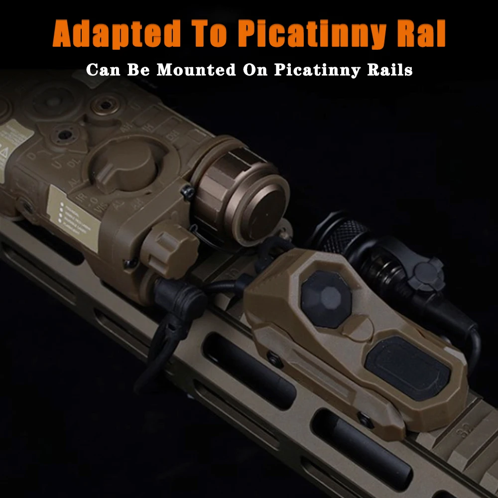 AXON Pulsante a due fili Pressostato attivato remoto Torcia tattica PEQ Laser SF/2.5/Spina gru, adatto per guida Picatinny
