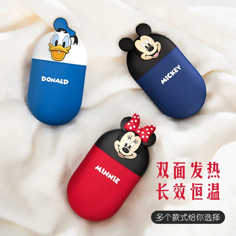 Hot Disney Cartoon Mickey Minnie Power Bank Warm Hand Treasure Dual Purpose 2-In-1 Usb Multi Functional Portable Mini Cute Gift