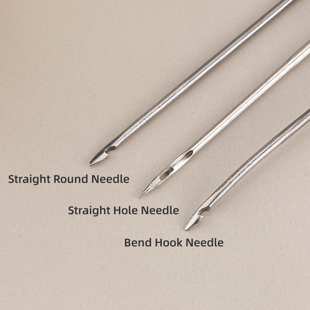 Canvas Leather Sewing Awl Need - Leatherwork Needles ulasan dan harga