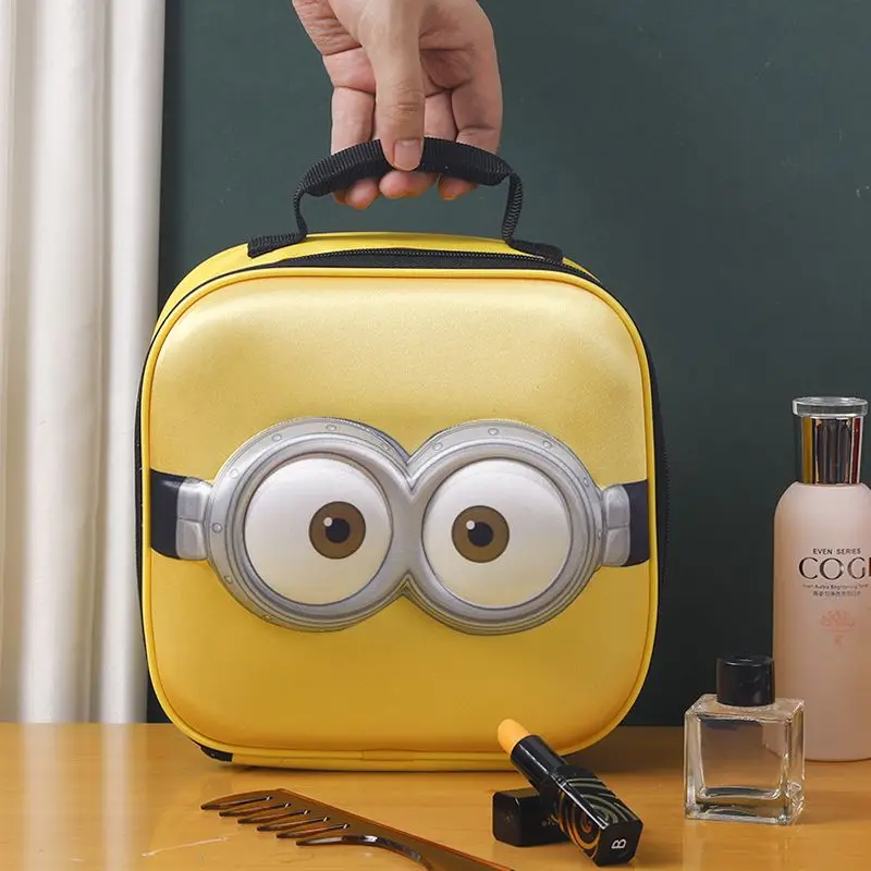 

Minions cartoon cute storage makeup bag kawaii home travel portable large capacity toiletry bag anime merchandise wholesale