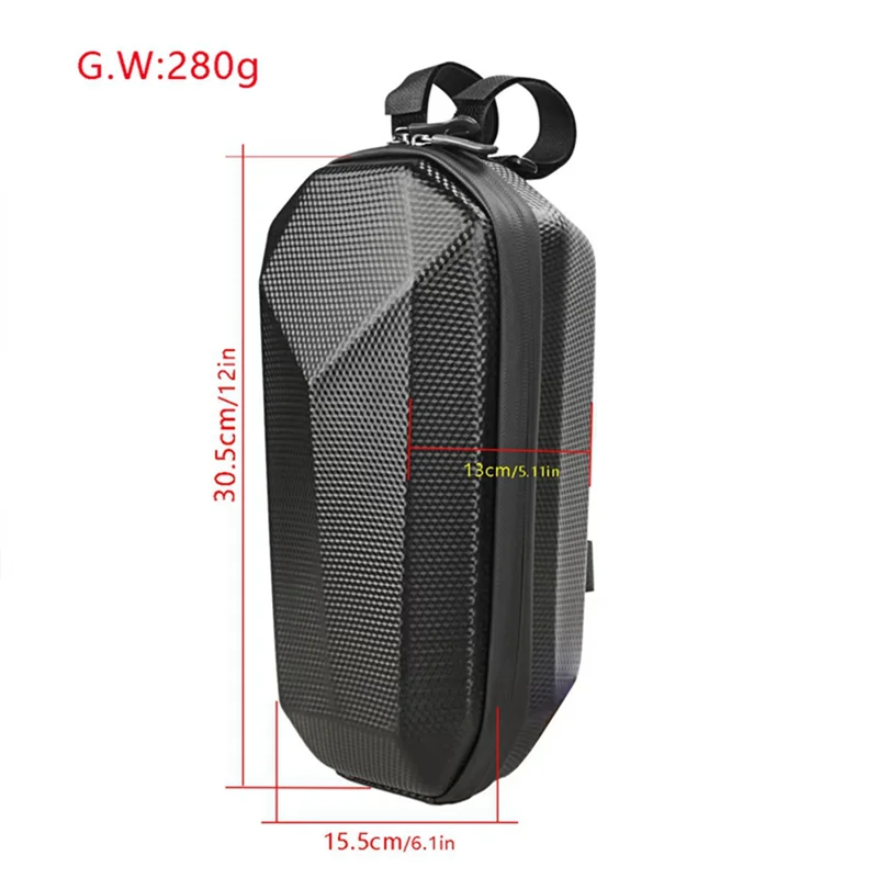 Bolsa frontal universal 4l totalmente à prova d'água, scooter elétrica, equilíbrio, carro, bicicleta, casca dura, eva, bolsa à prova d'água