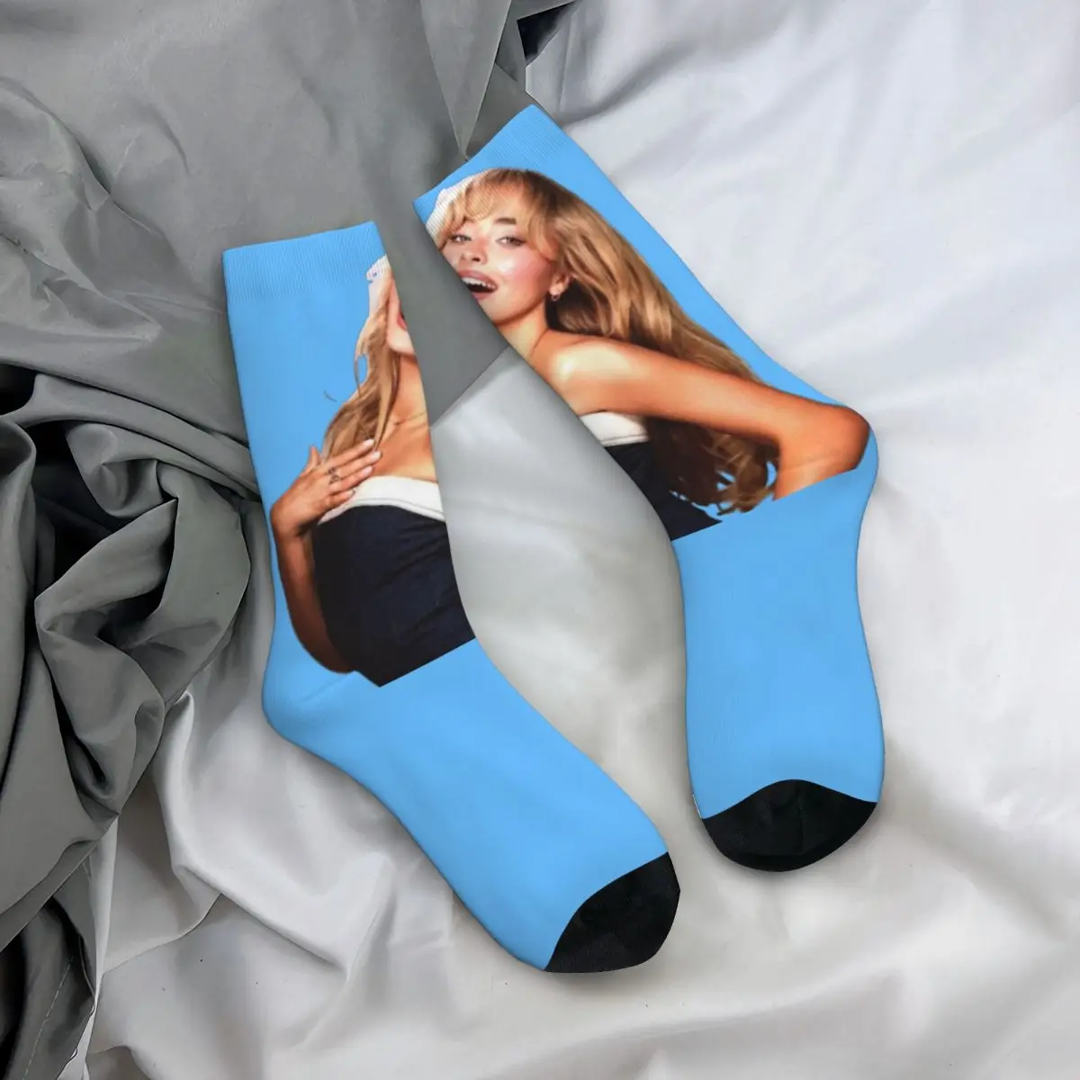 Sabrina Carpenter Espresso Socks Fashion Stockings Men's Breathable Skateboard Socks Autumn Design Anti Skid Socks