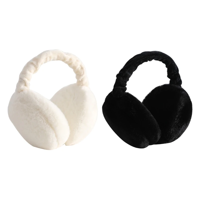 Windproof Plush Earmuffs Eye Catching Ear Warmer for Adult Woman Keep Ear Warm Cold Weather Supplies