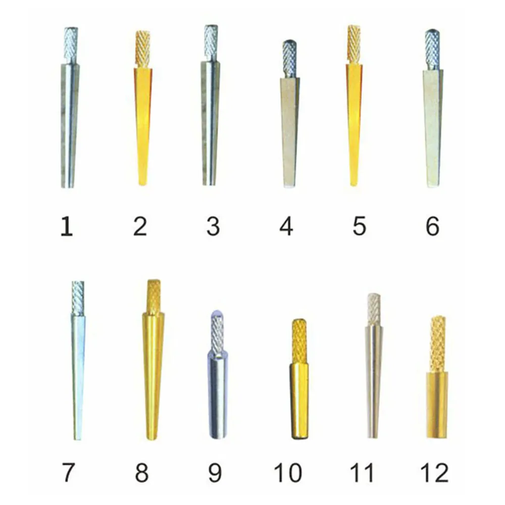 Tapered Round/Flat Brass Threaded Dowel Pins for Dental Labs