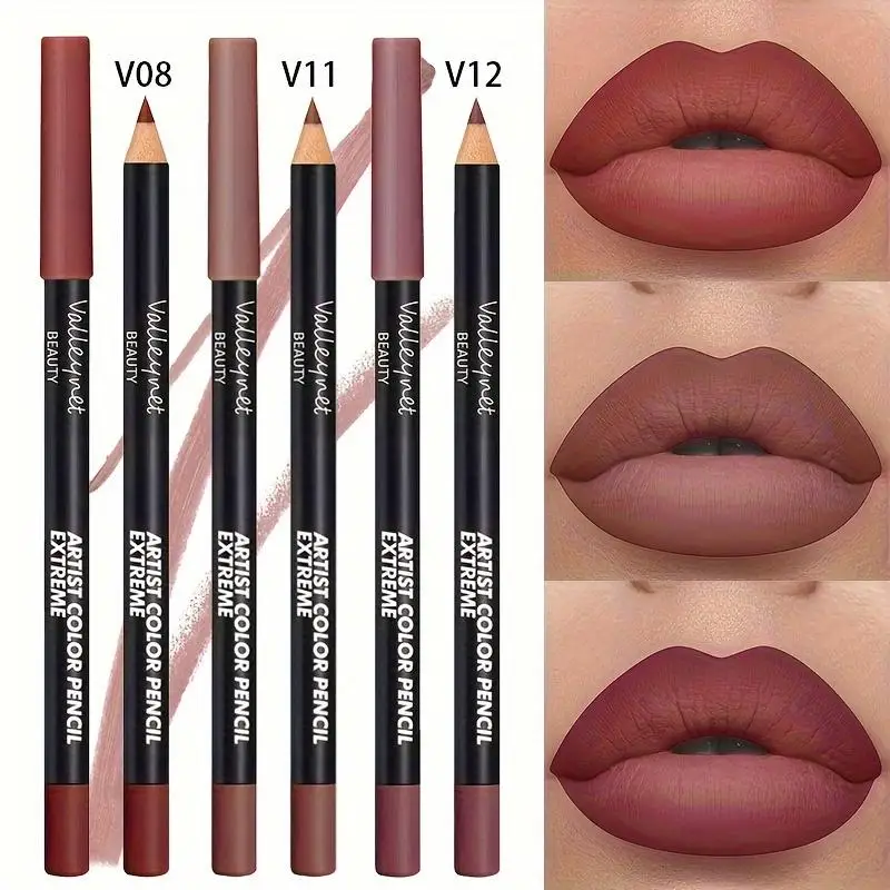 3pcs/Set Lip Liner Set,Long Lasting Matte Waterproof Lipstick Lip Liner Waterproof Lip Liner Set Women Lip Cosmetics image 5
