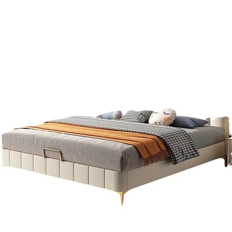 

Light luxury modern simple children's bed bedroom small apartment solid wood storage ins Internet celebrity bed
