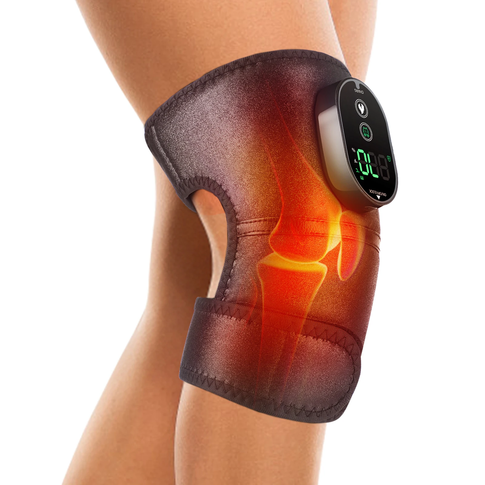

Wireless Heating Knee Brace with Digital Display Controller Heated Shoulder Pad & Elbow Pad