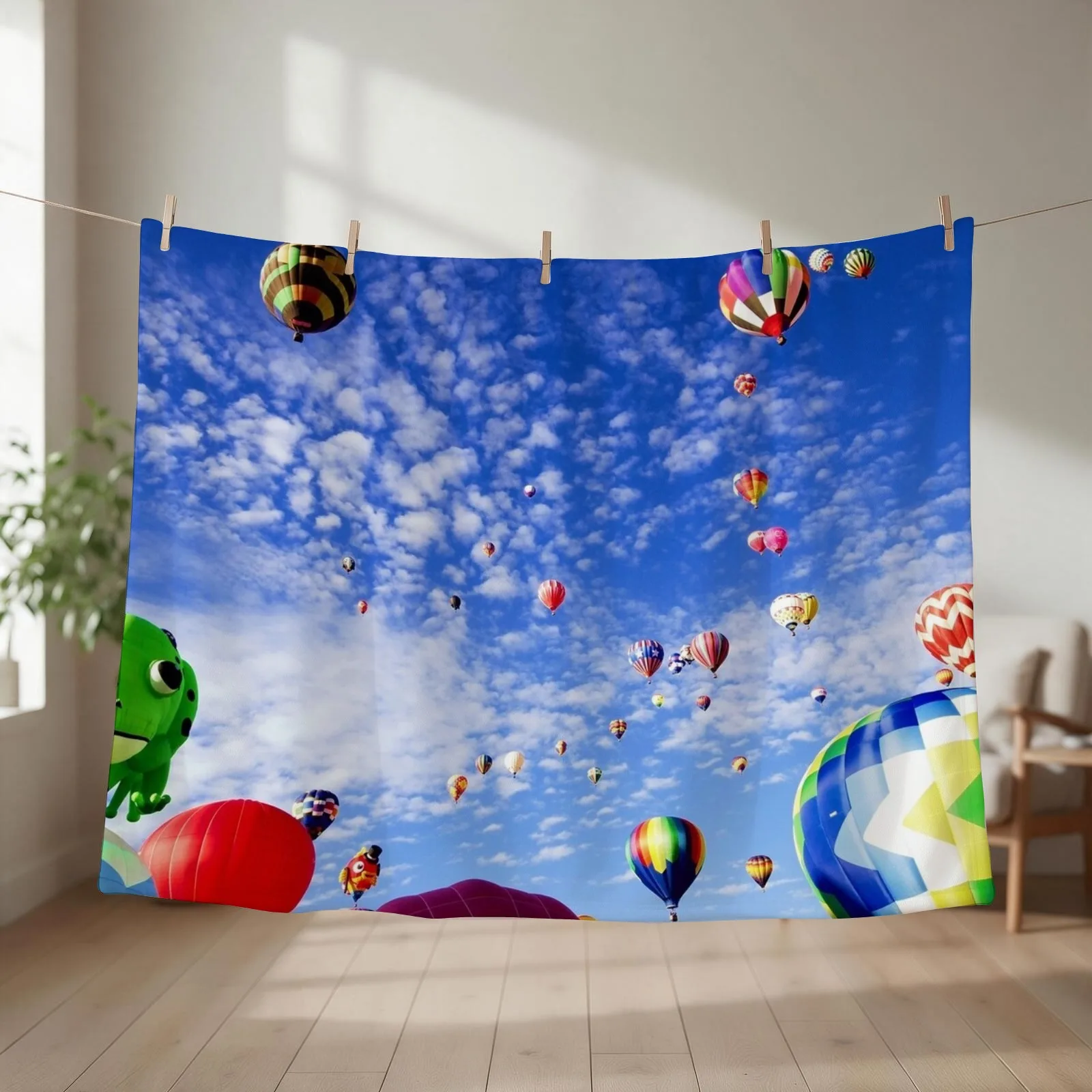 Albuquerque New Mexico Balloon Fiesta Throw Blanket Single Cute Luxury Throw christmas gifts Blankets