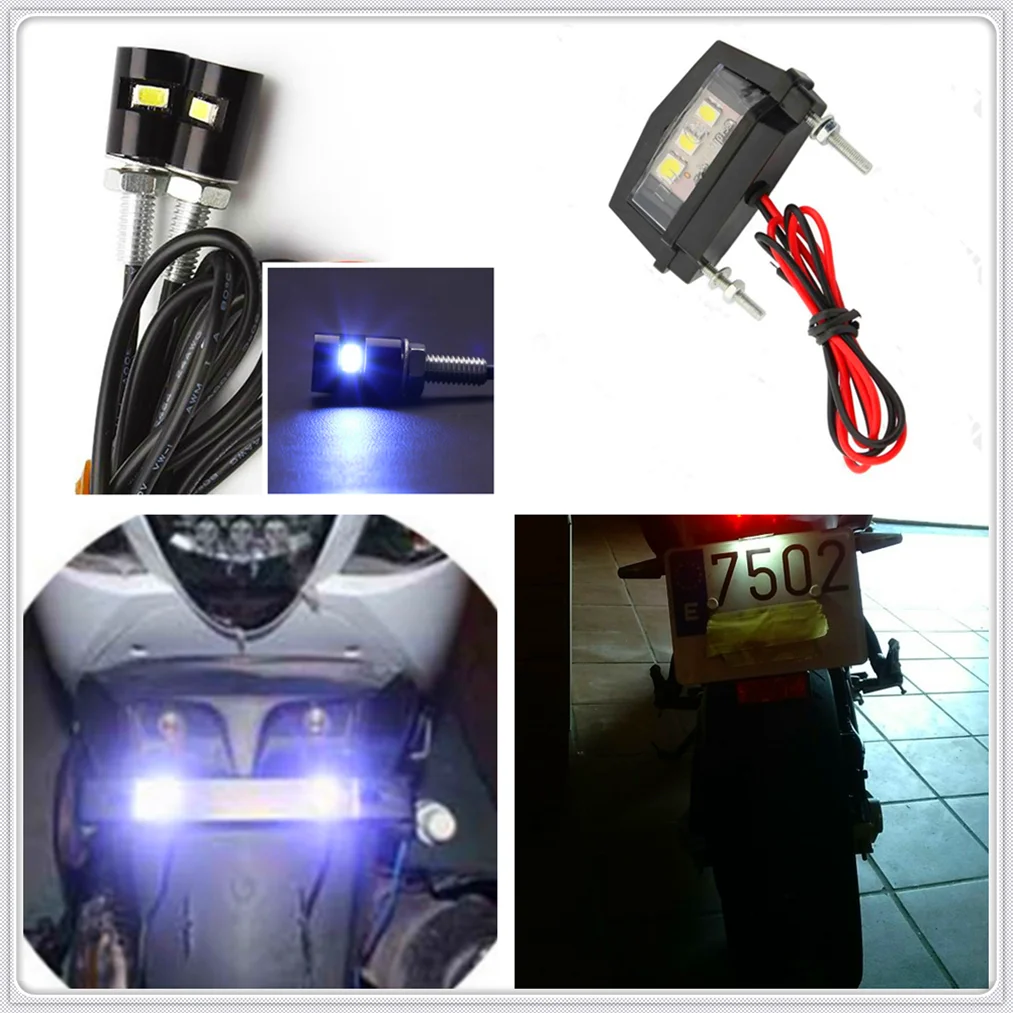 new Motorcycle lights Tail Rear LED License Plate Light Bulb for KTM Duke 1290 SupeR R GT 200 RC200 390 C390 250 690 690