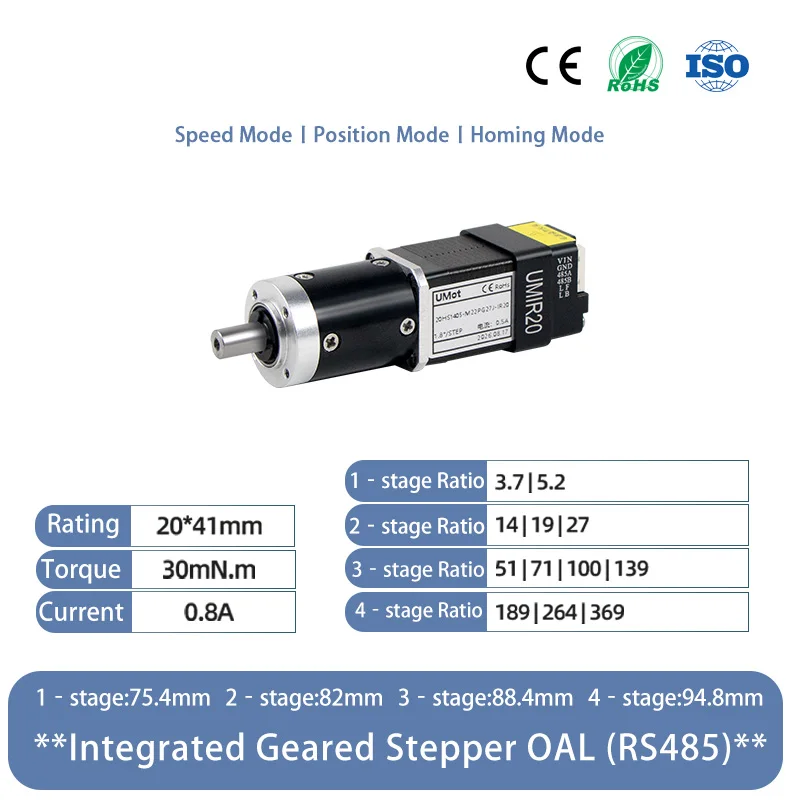 Mini NEMA 8 14 17 23 14 11 Linear Actuator Stepper Linear Actuator 20mm 28 35 42 57 60mm 3D Printer Fixed Geared Stepper Motor