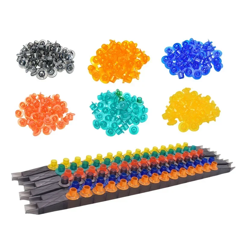 

A American style royal jelly 15 hole bar holder set with multiple color options for queen bee cultivation box