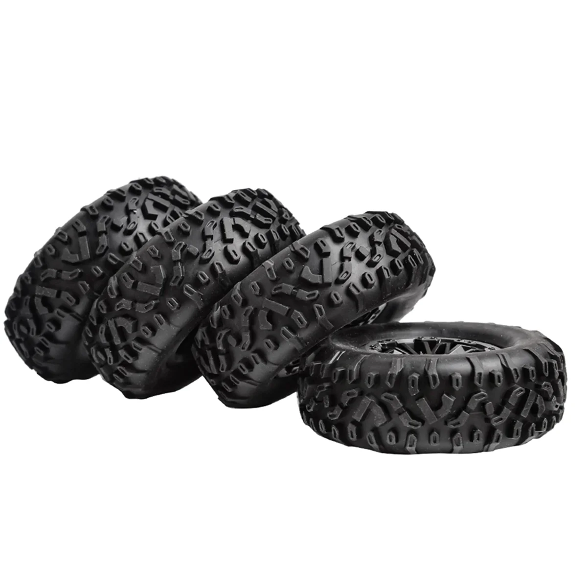 KKZ-4pcs Ruota Pneumatico per MN D90 91 96 99 99S WPL B14 B24 C14 C24 C34 C44 LDRC LD1297 LD1299 RC Auto Parti di Aggiornamento Accessori