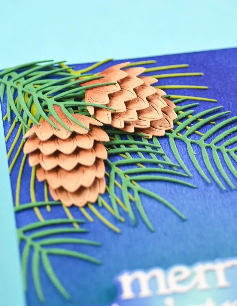 أشجار دائمة الخضرة قطع معدنية يموت DIY بها بنفسك خردة الحجز الحرف يموت قطع الإستنسل صانع ألبوم صور قالب اليدوية الديكور