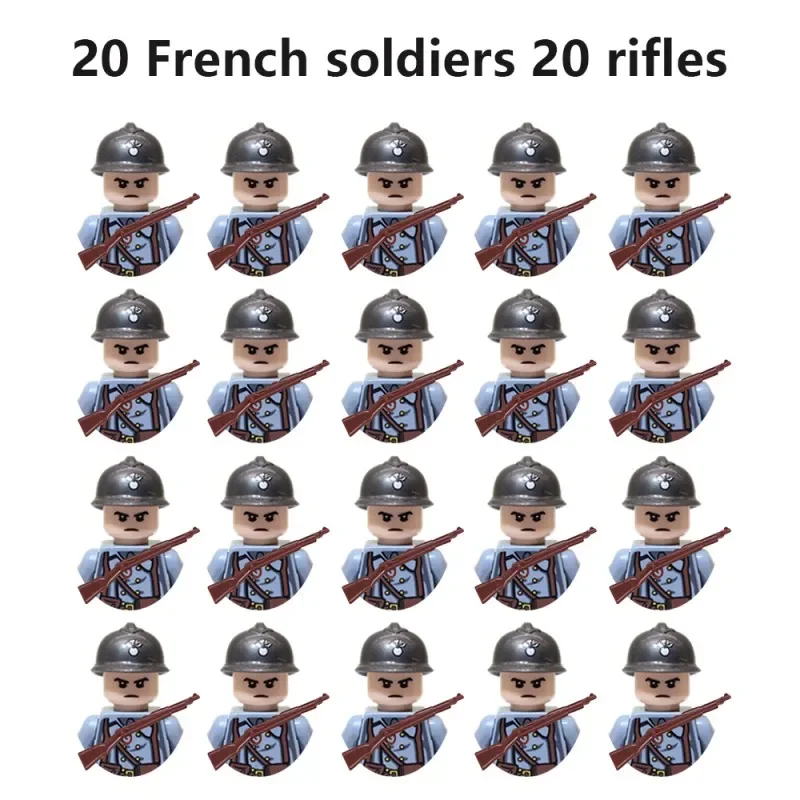 20 Militär-Actionfiguren, Geschenke und Spielzeug aus der Sowjetunion, den Vereinigten Staaten, Großbritannien, Frankreich, Japan, Kanada und Italien. – Detail 3
