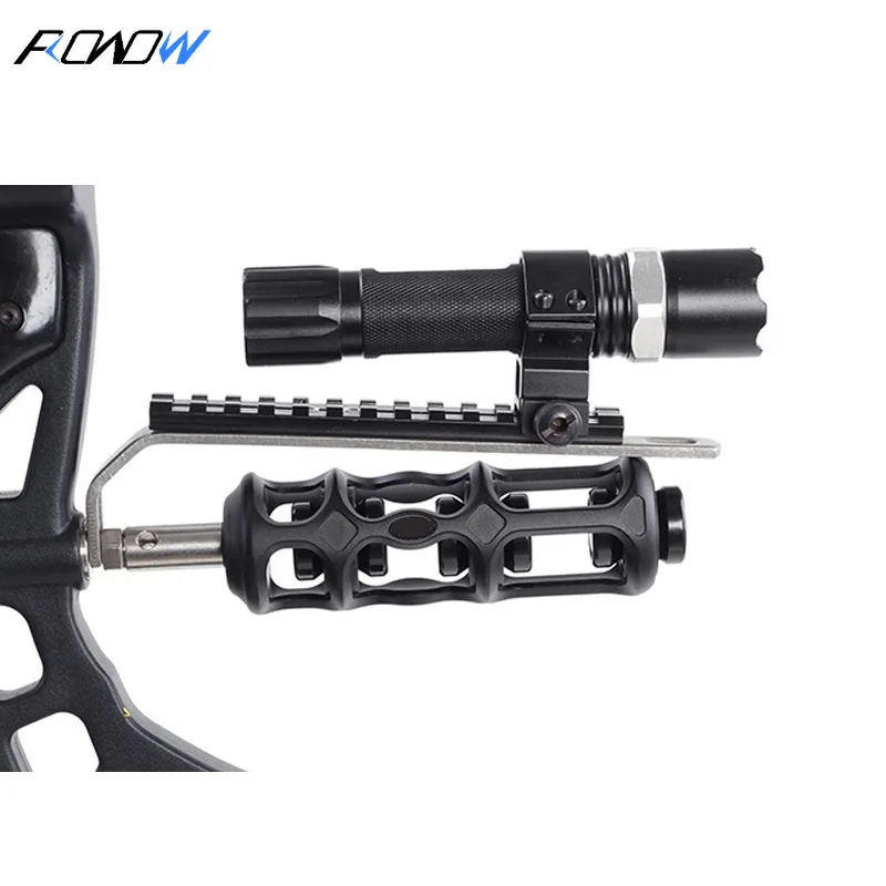 

ROWOW Bow and Arrow Flashlight Holder Compound Archery Sports Equipment Accessories High Light Laser Holder