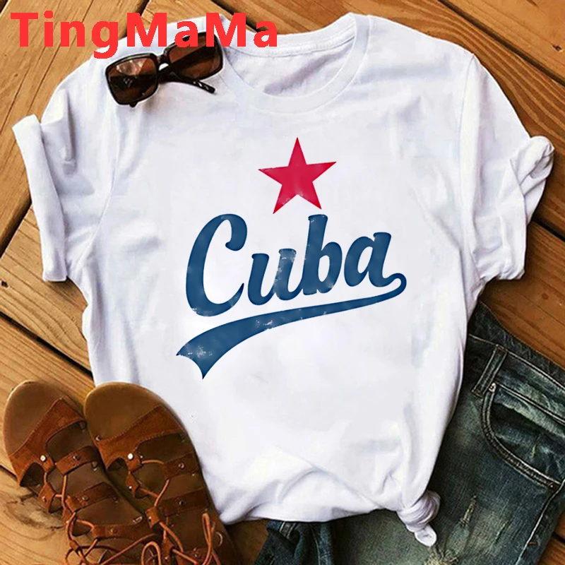 Cuba T Shirt Men Che Guevara Tops Tees Cartoon T-shirts Fashion Short Sleeve Tshirt Harajuku Clothing Summer T Shirt Male