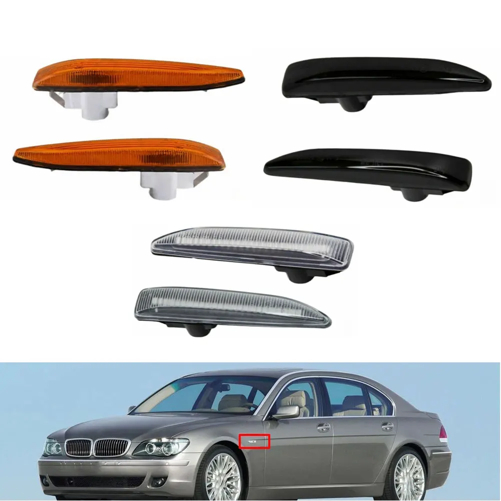 

For BMW 7 Series Sequential Indicator For Headlight Replacement White Left 63136906393 Wear-resistant Non-deformation