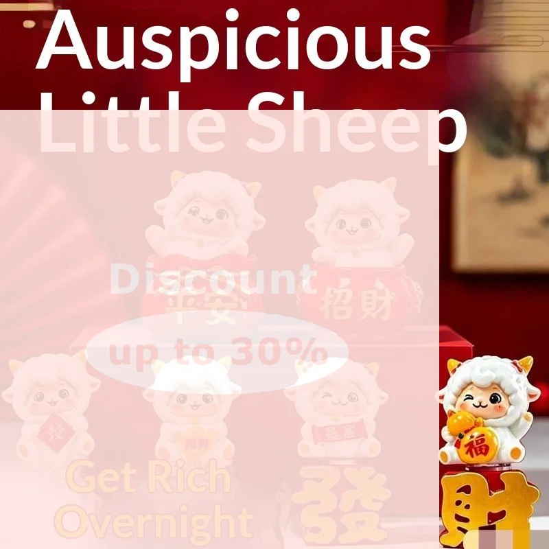 [Lucky Sheep Goat Resin Figurine 2027 Chinese New Year Lunar New Year Mascot Statue Desk Ornament Home Decor Gift]