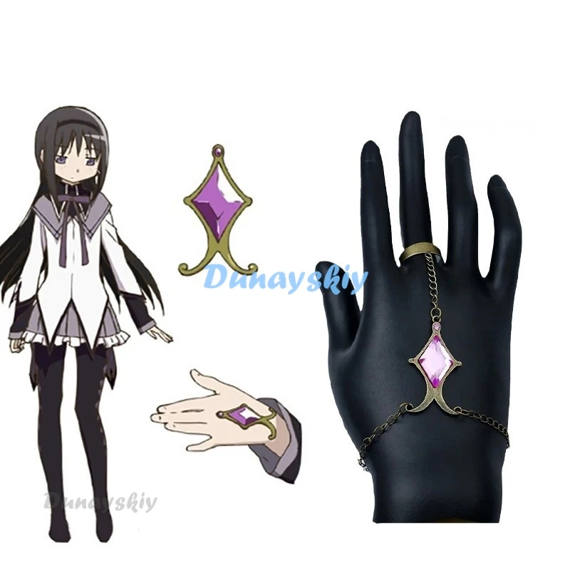 Akemi Homura przebranie na karnawał Anime magiczna dziewczyna Puella Magi Madoka Magica szkolne mundurki bojowe peruka skarpetki dla Mahou Shoujo