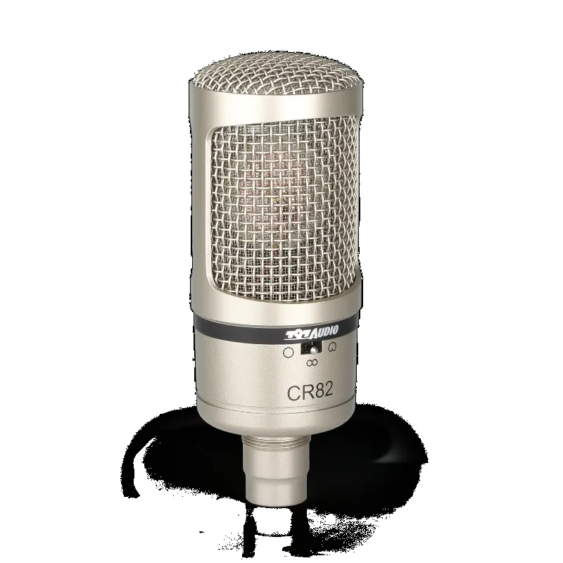 ACR02 Professional Studio Recording Condenser Microphone XLR for Computer Singing Audio Living Programs Metal Studio