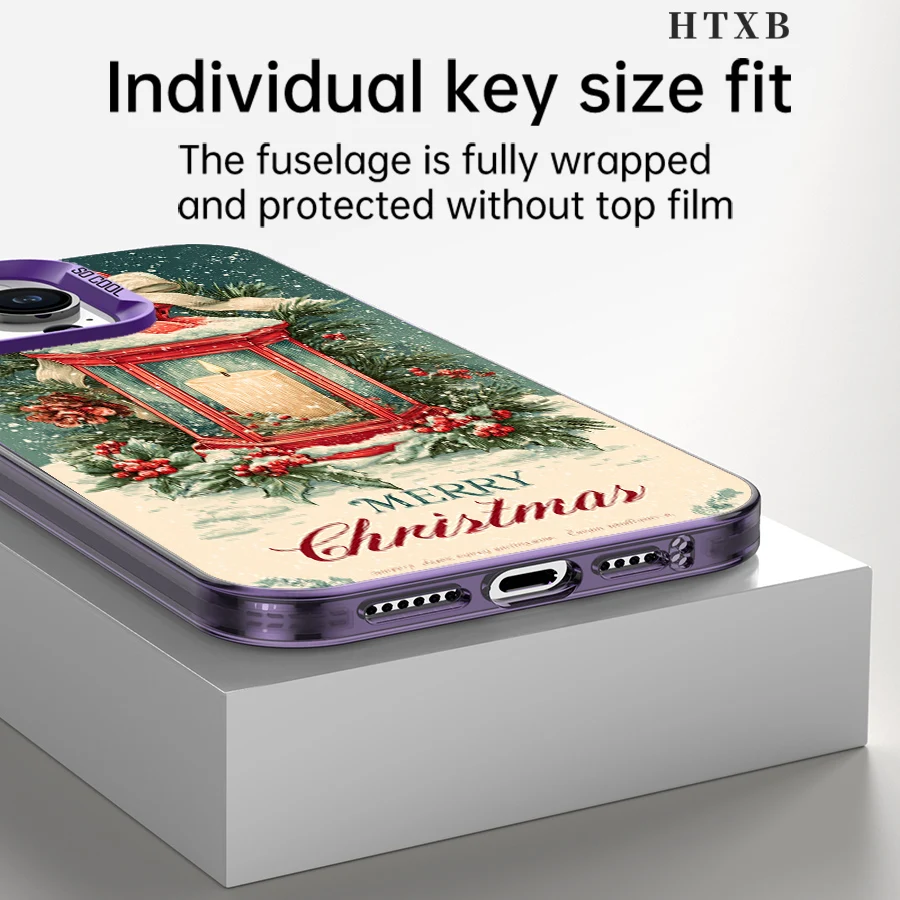 Lanterna di Buon Natale Custodia per telefono per iPhone da 17 a 11 Pro Max Plus