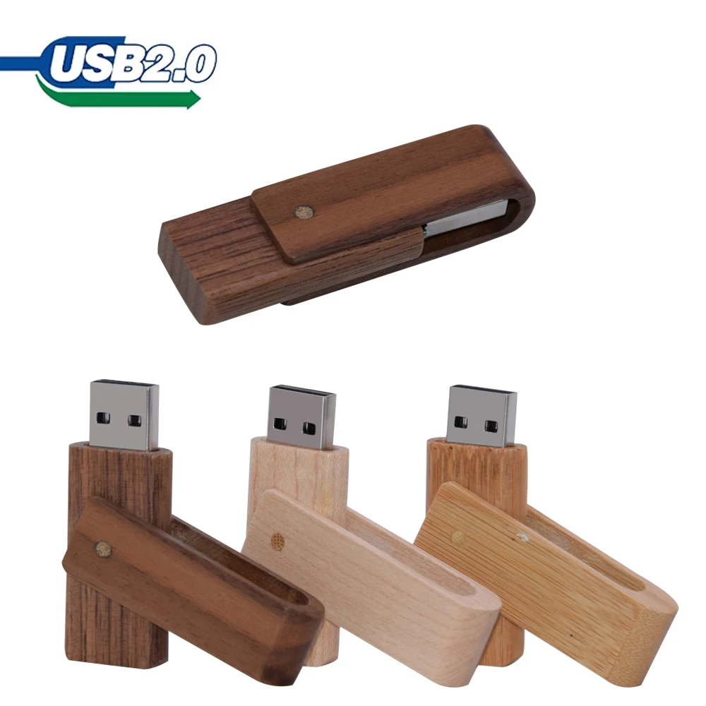 

Flash Drive Wood Pen Drive Gift Usb 2.0 16GB 4GB Memory Cle Stick 64GB 8GB Stick Real Capacity Disk On Key 32GB 128GB U Disk