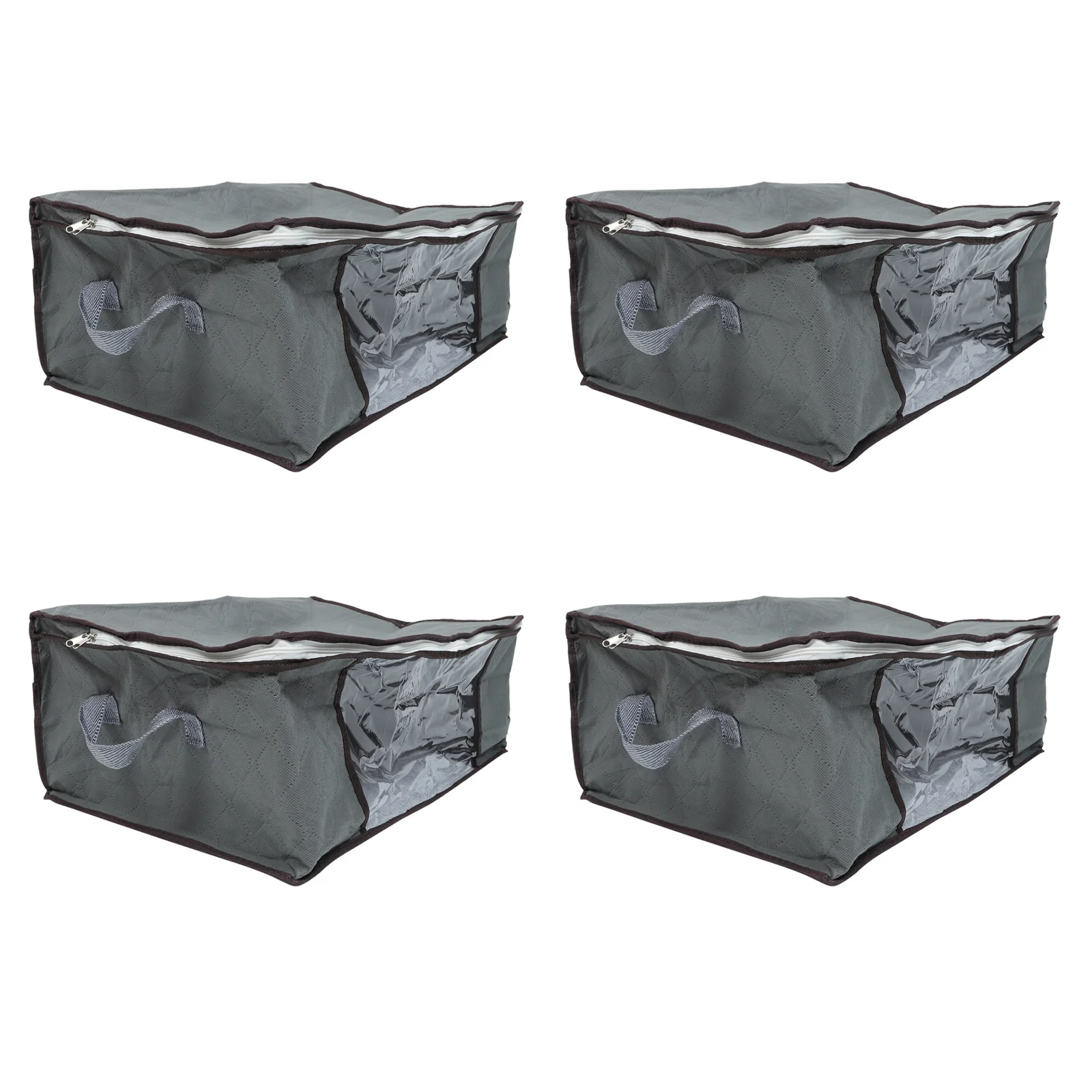 4-teiliges Aufbewahrungstaschen-Set für Kleidung, faltbar, wasserdicht, staubdicht, große Kapazität, unter dem Bett, Schuh-Organizer, Halter, multifunktional