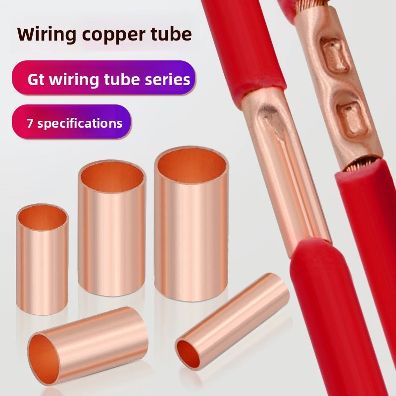 Pure Copper GT Crimp Sleeve, Quick Wire Splice & Parallel Connection Tubing For Electrical Terminals