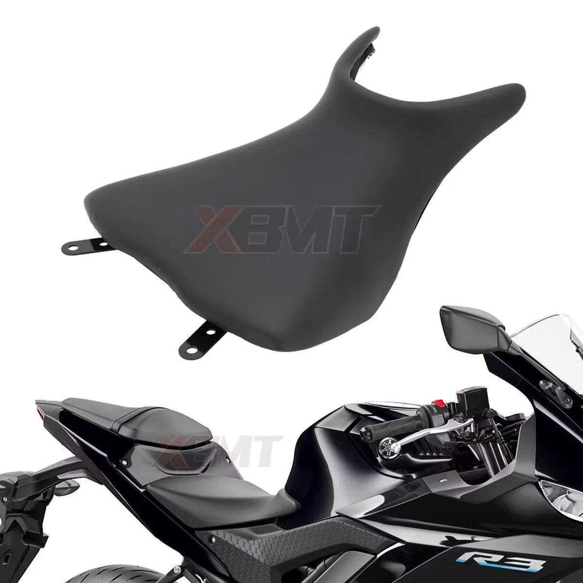 Front Rider Driver Seat Cushion Seat Cushion Pad For Yamaha YZF R3 2015-2021 MT-03 2020-2024 YZF R25 2015-2021 MT-25 2015-2023