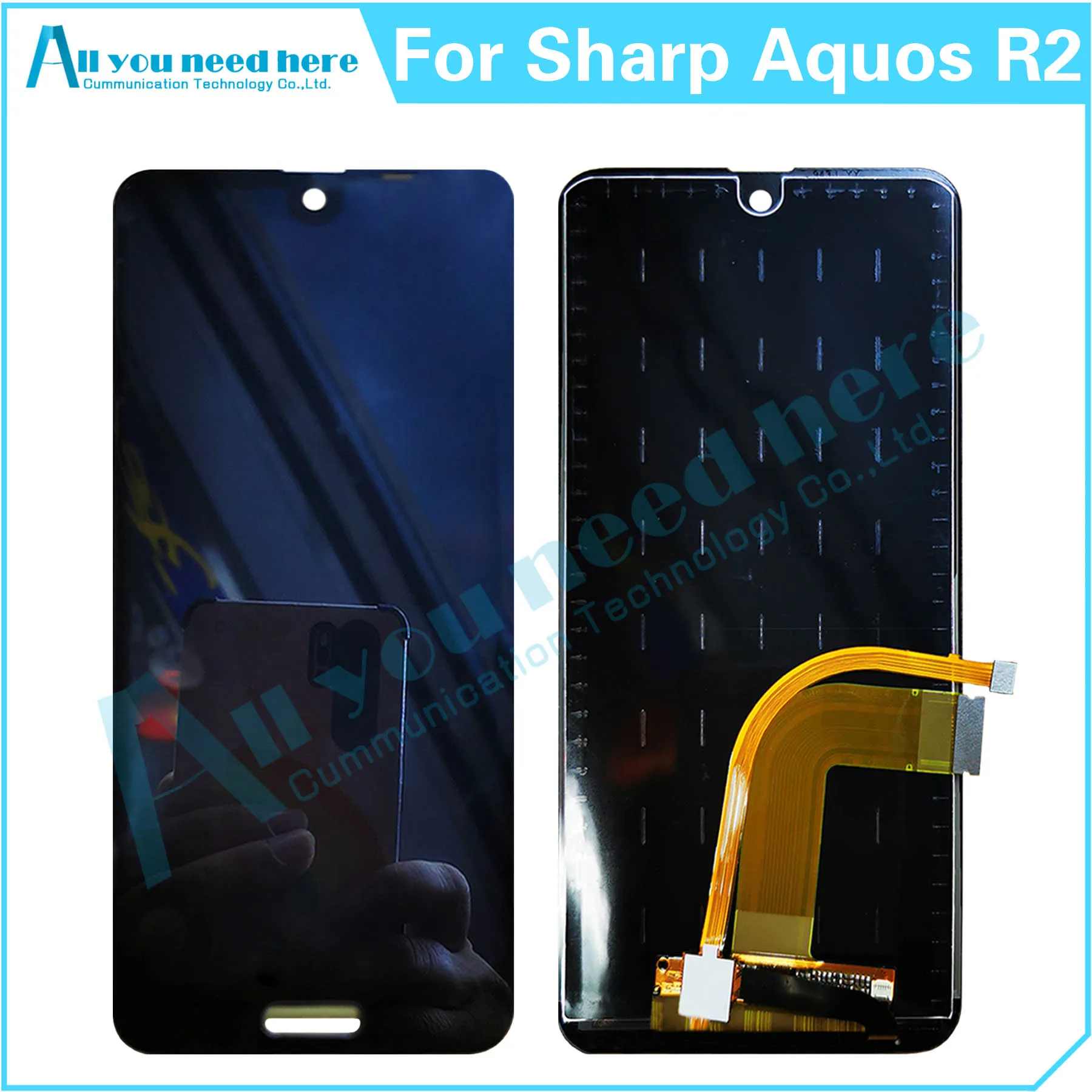 100% Test For Sharp Aquos R2 706SH SHV42 LCD Display Touch Screen Digitizer Assembly Repair Parts Replacement