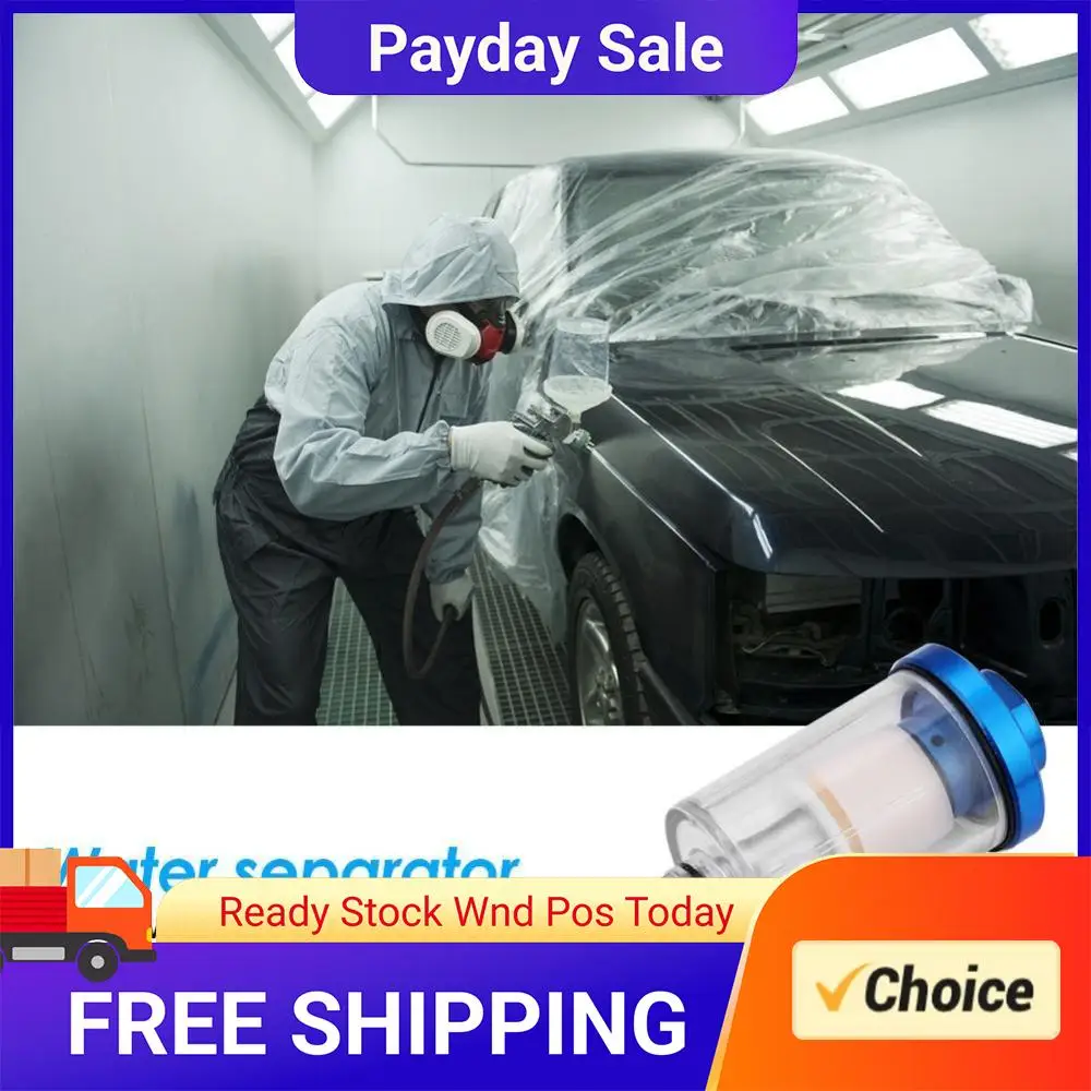 

Фильтр-влагоотделитель для воды и масла 1/4 дюйма, встраиваемый в воздушный шланг, для пневматических инструментов, компрессоров и распылителей краски