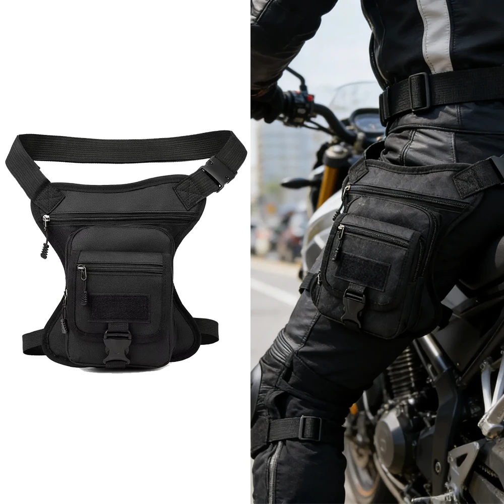 Motorrad-Beintasche, Oberschenkelgürtel-Tasche, Motorrad-Taktische Reisetasche, Handy-Geldbörse, Brusttasche, Outdoor-Freizeittasche