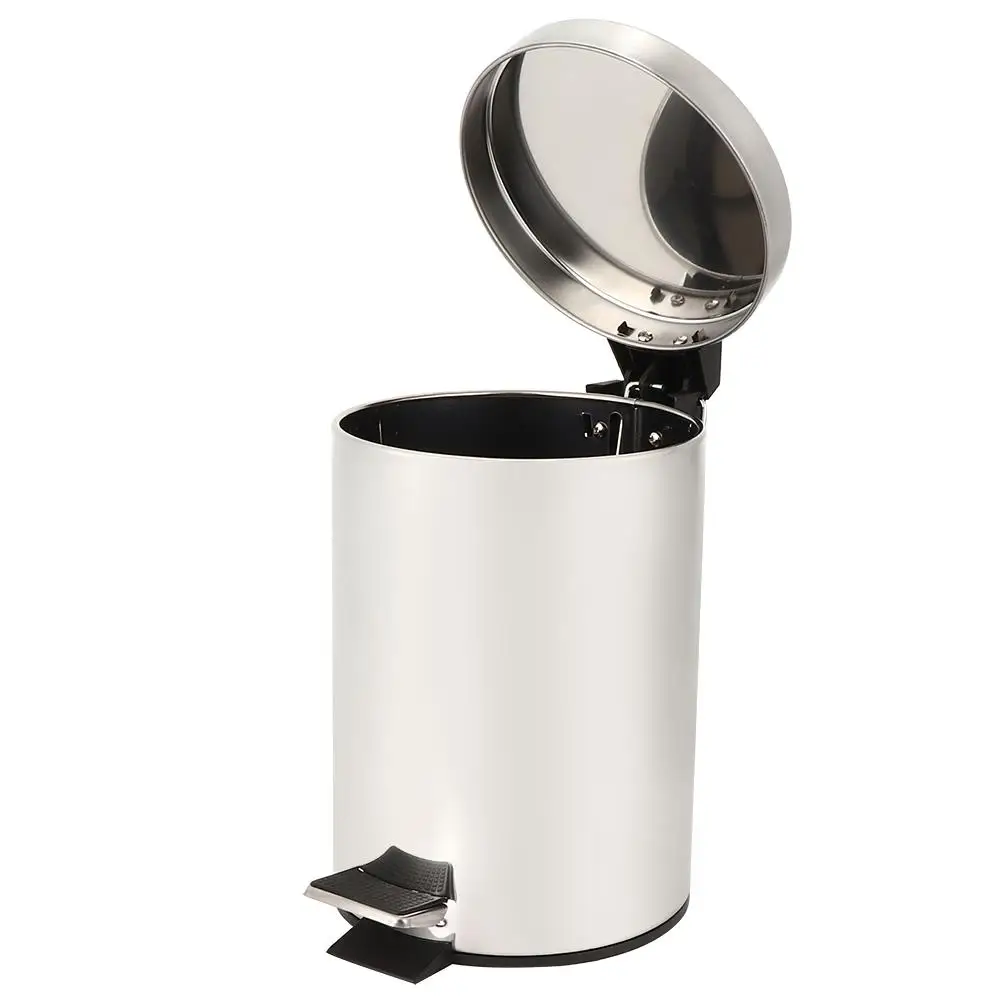 Stainless Steel Step Trash Can 3L/5L Home Dustbin Garbage Bin